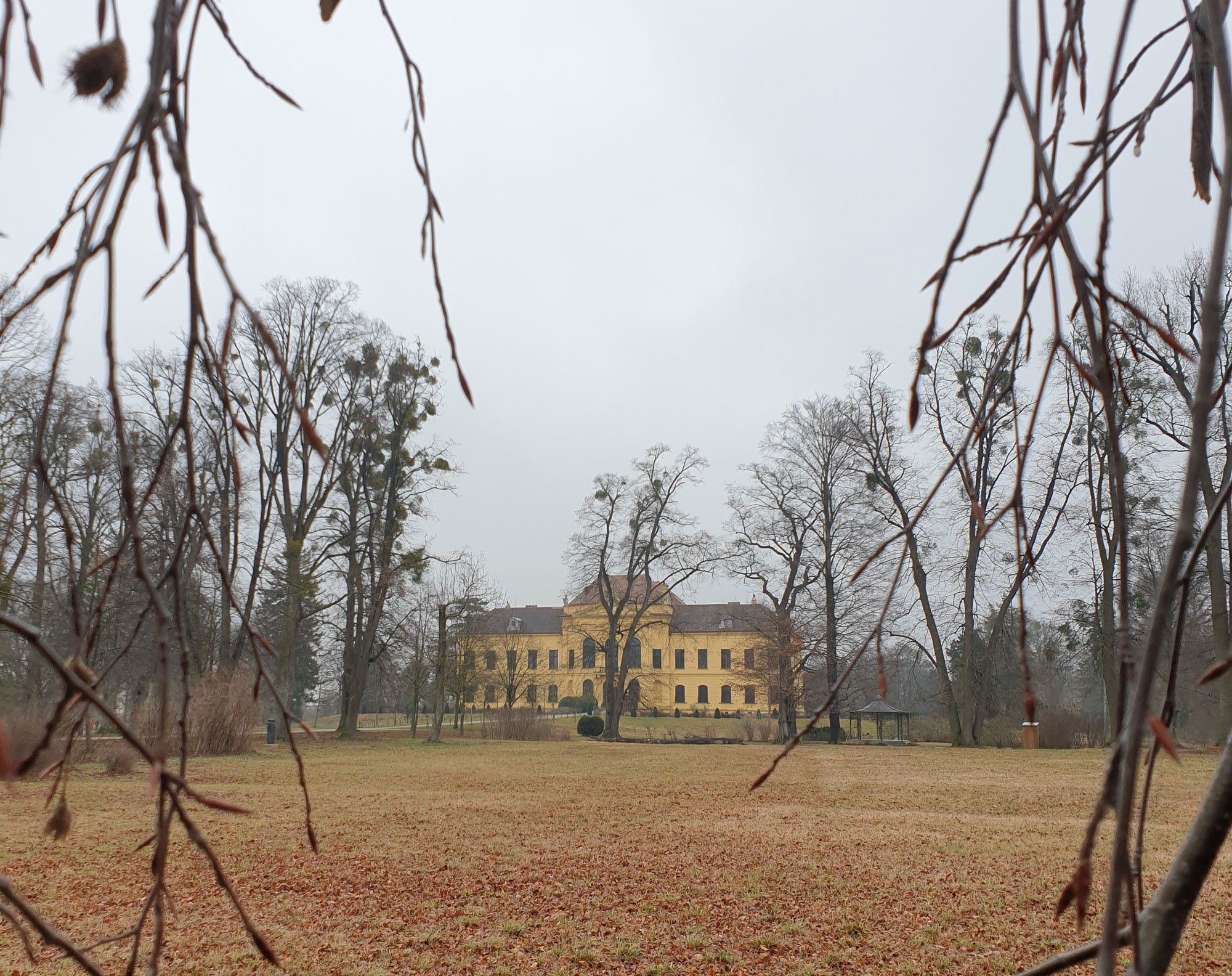 Eckartsau Castle in winter