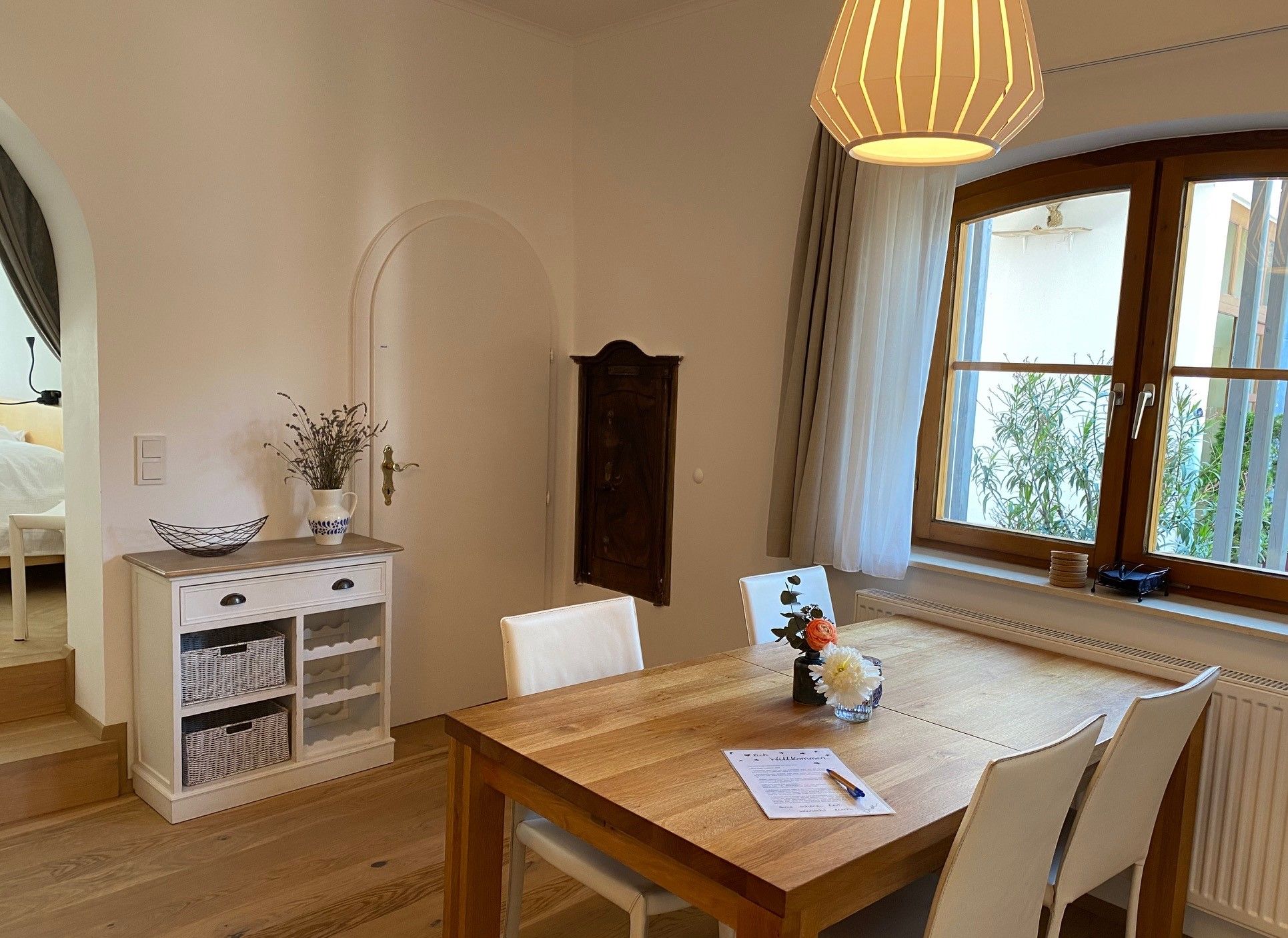 Guest apartment table