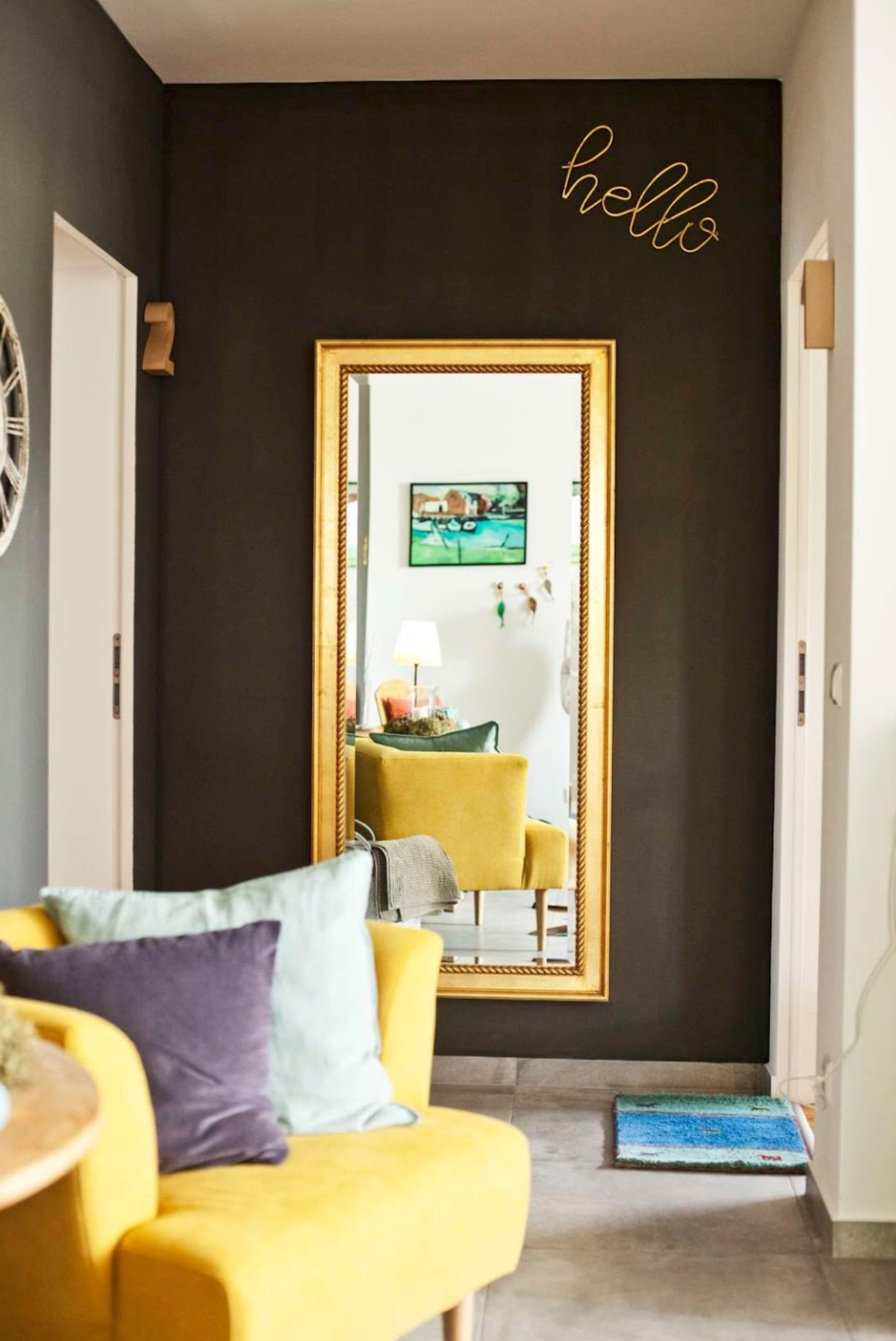 Mirror in the anteroom in the 5-person house, Rohrau 