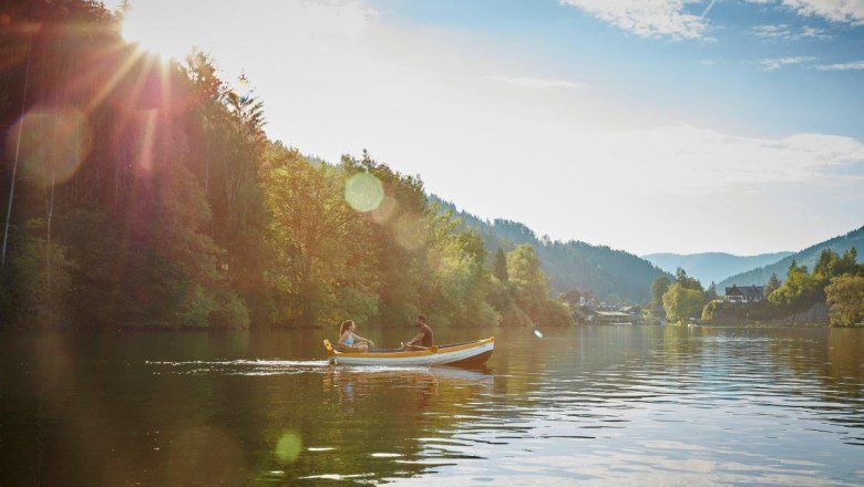 Boating on Lake Lunz