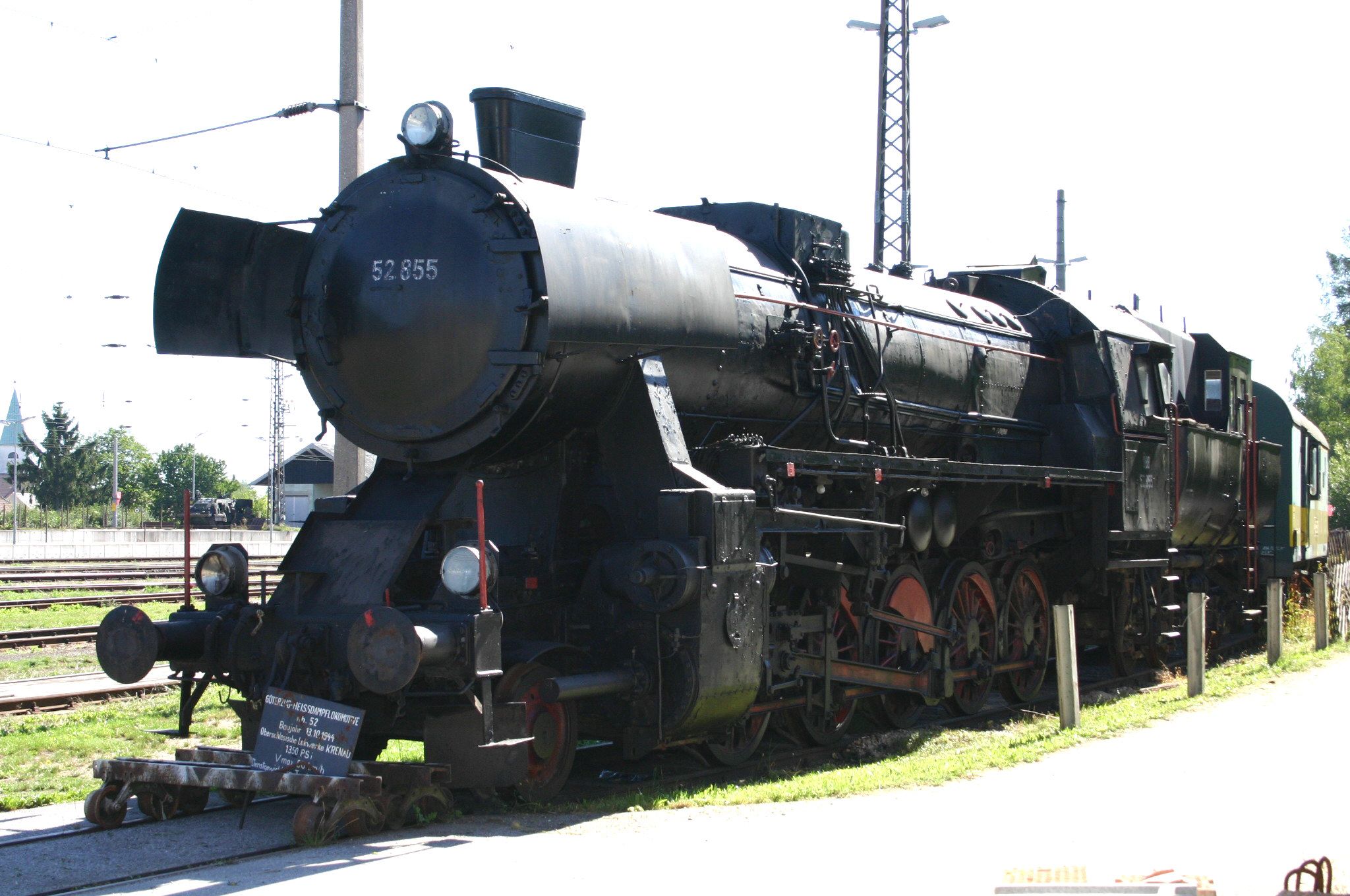 Steam locomotive in the Sigmundsherberg Waldviertel Railway Museum.
