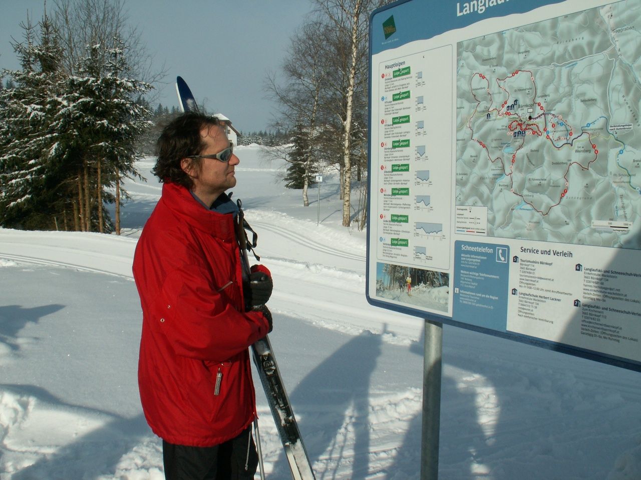 Cross-country skiing in Bärnkopf - local trail 1