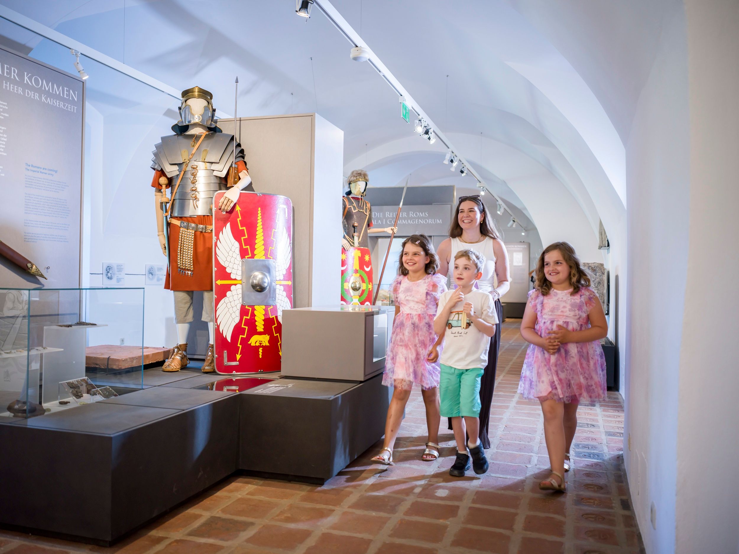 Family at the Tulln City Museum 