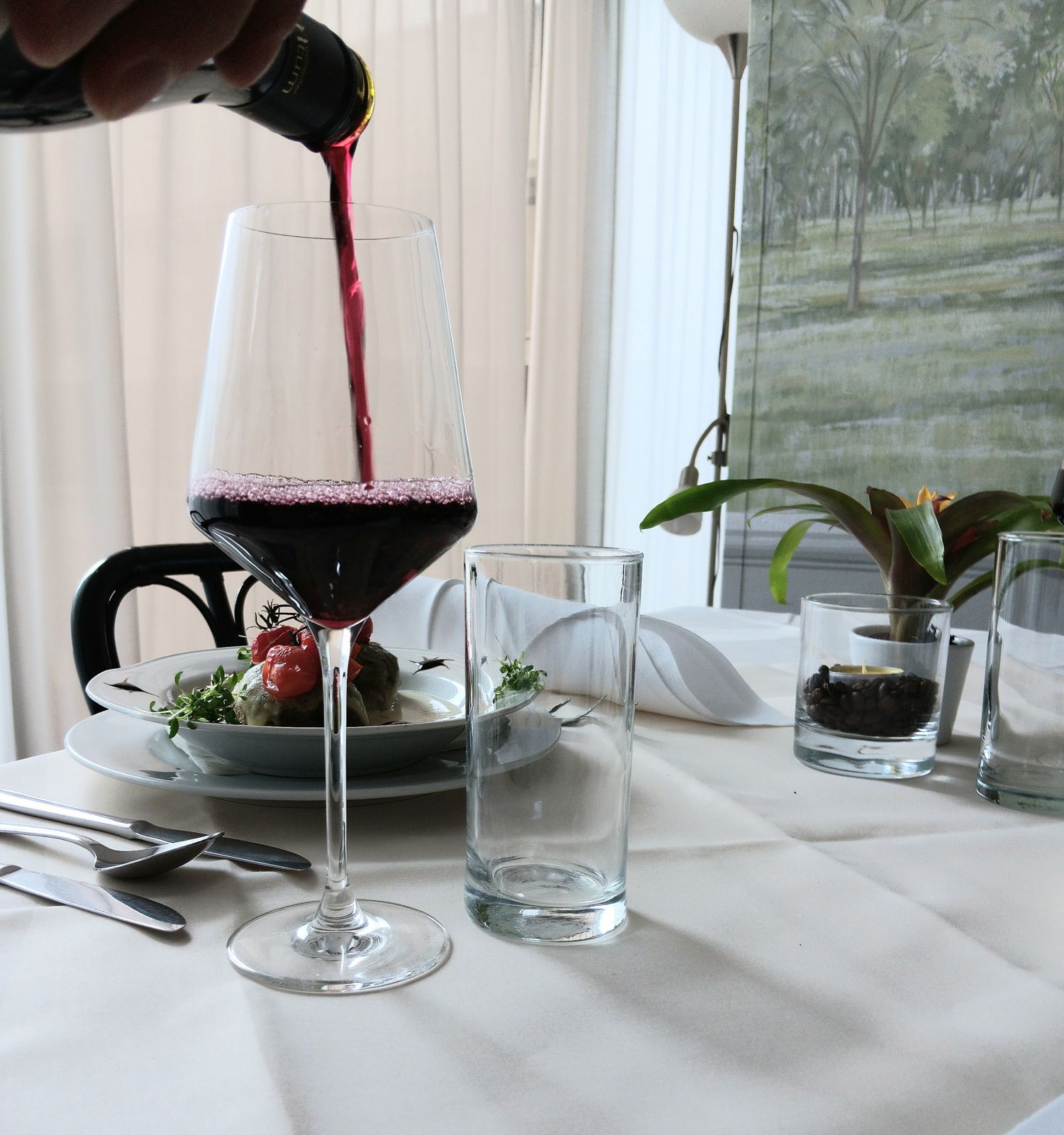 Gastronomy in the Ludwigstorff spa center, wine 