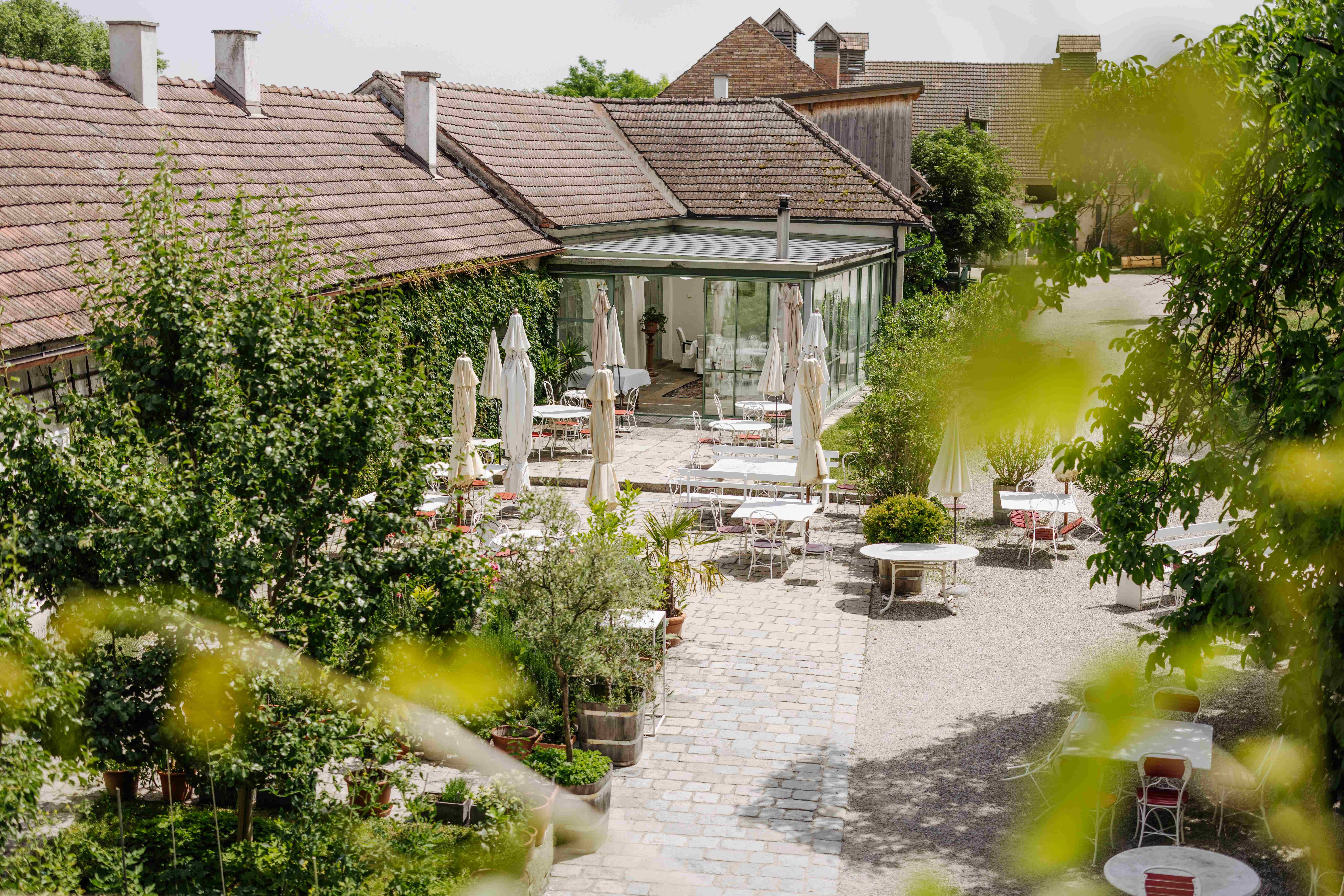 Inner courtyard Oberstockstall Estate
