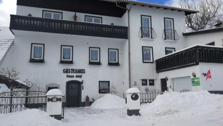 House view winter, © Józef Swierkot Winter view of a guest house covered in snow.