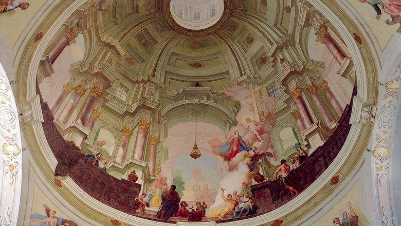 Langegg interior ceiling painting, &copy; Gemeinde Bergern