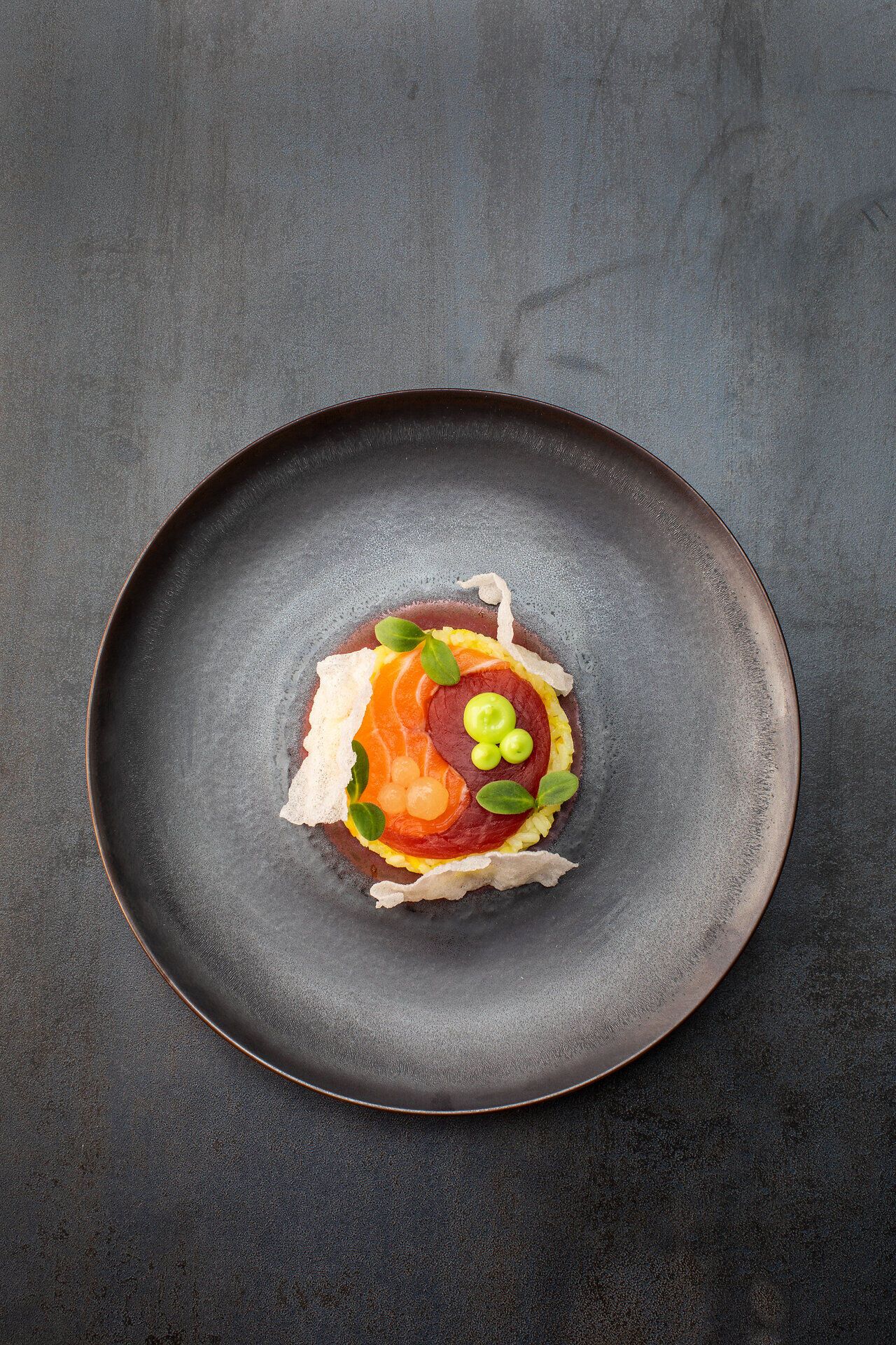 Finely prepared gourmet dish at the Mörwald Relais & Châteaux Restaurant "Zur Traube"