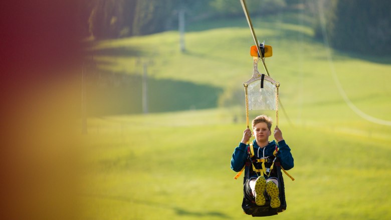 Zipline Annaberg: race down into the valley at over 100 km/h, © Martin Fülöp
