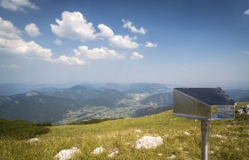 View from Schneeberg with telescope and mountain landscape.