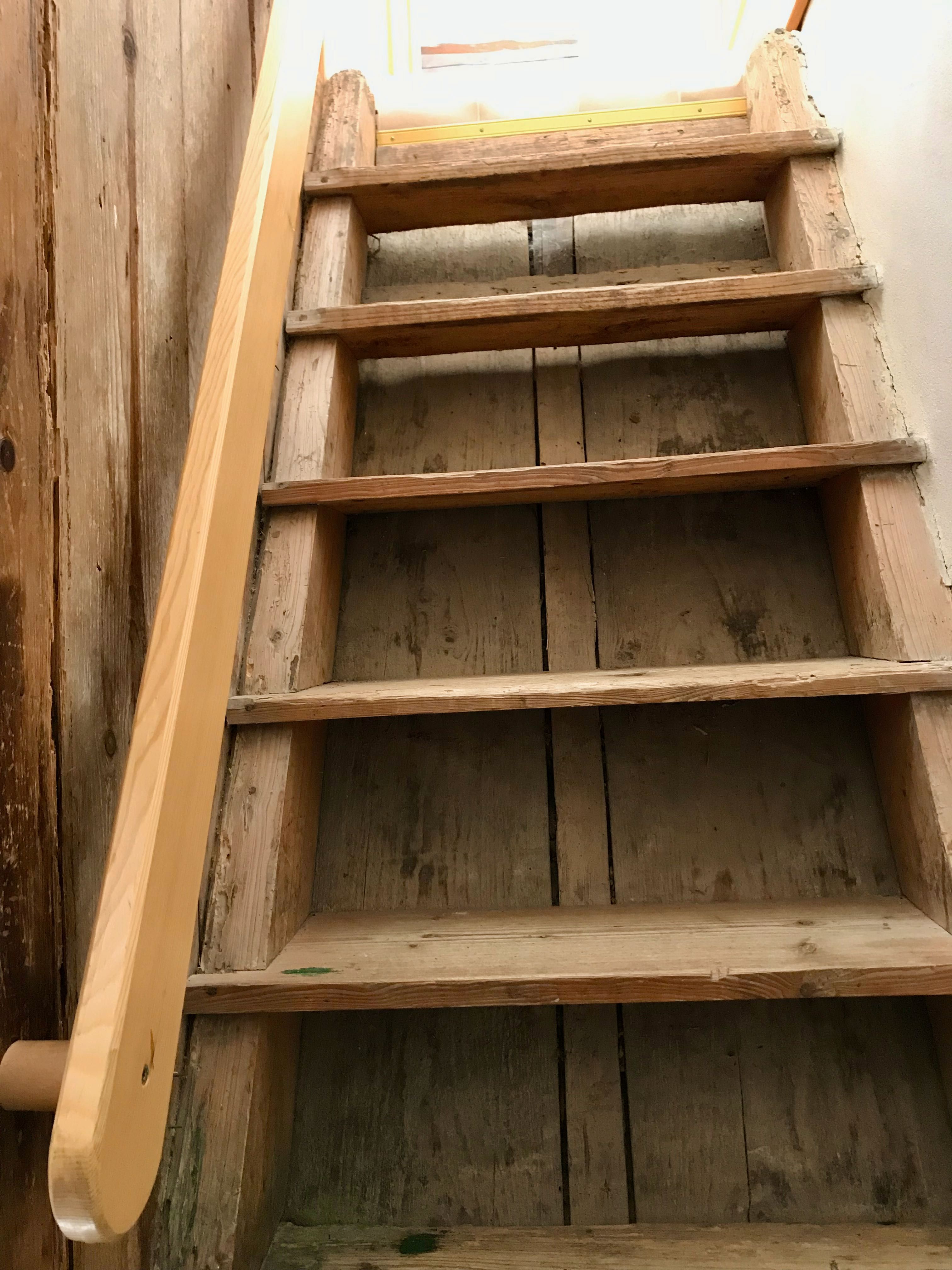 Stairs to the top floor