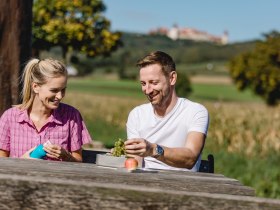 Rast mit Blick auf Stift G&ouml;ttweig, &copy; Wachau-Nibelungengau-Kremstal