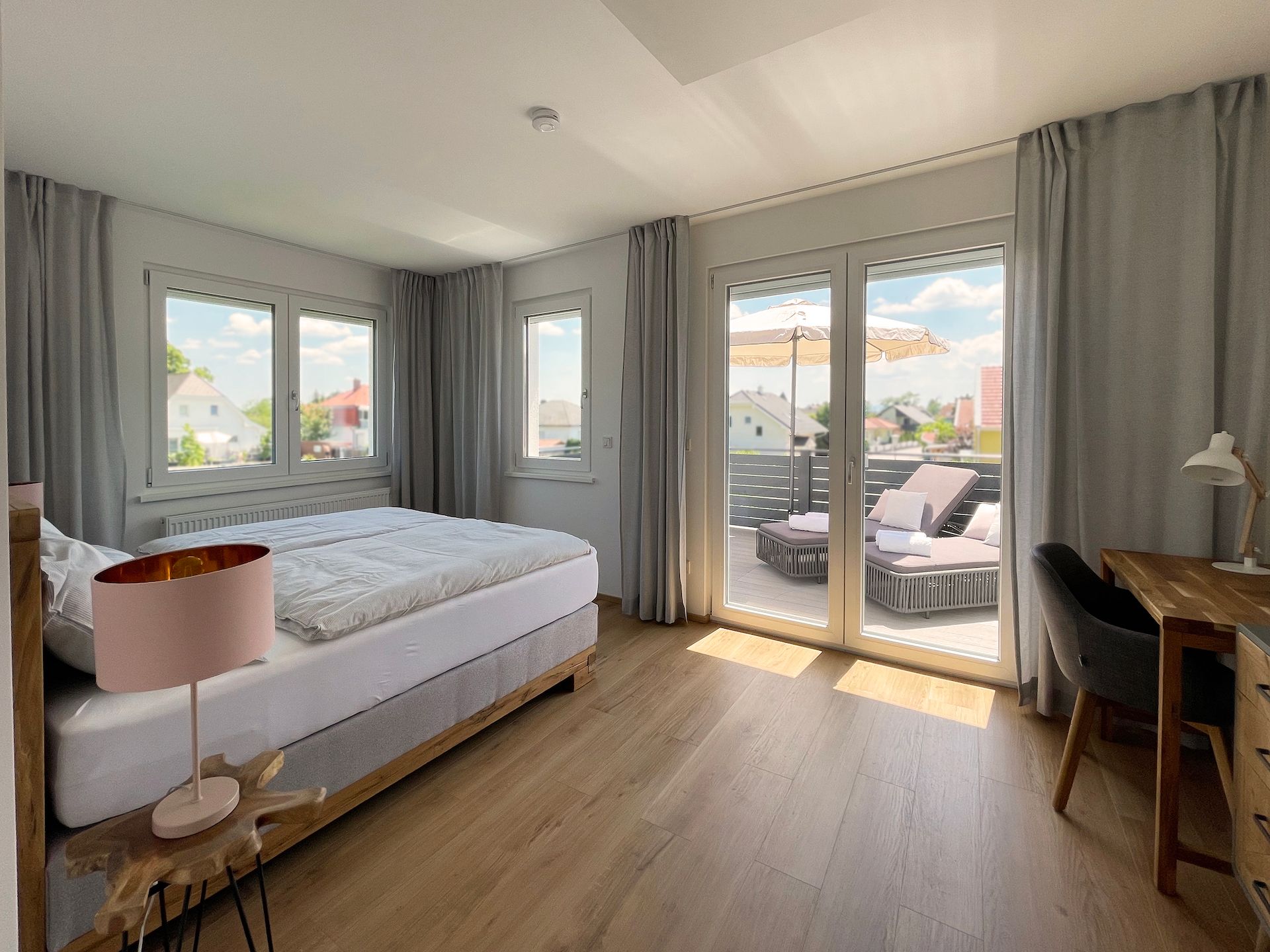 Bedroom 1 with balcony
