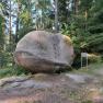 Wobbly stone in the Schrems forest: Will you make our natural monument wobble?, © Ferienhaus Leopold