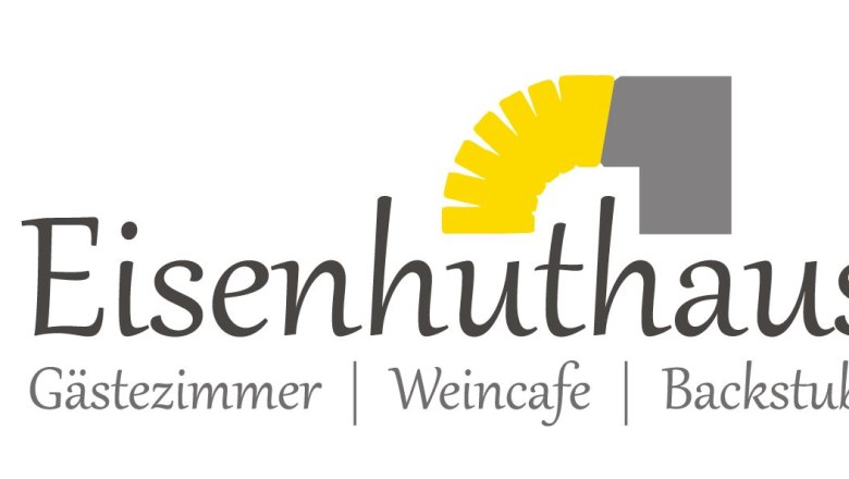 Logo of the Eisenhuthaus with yellow and gray design.
