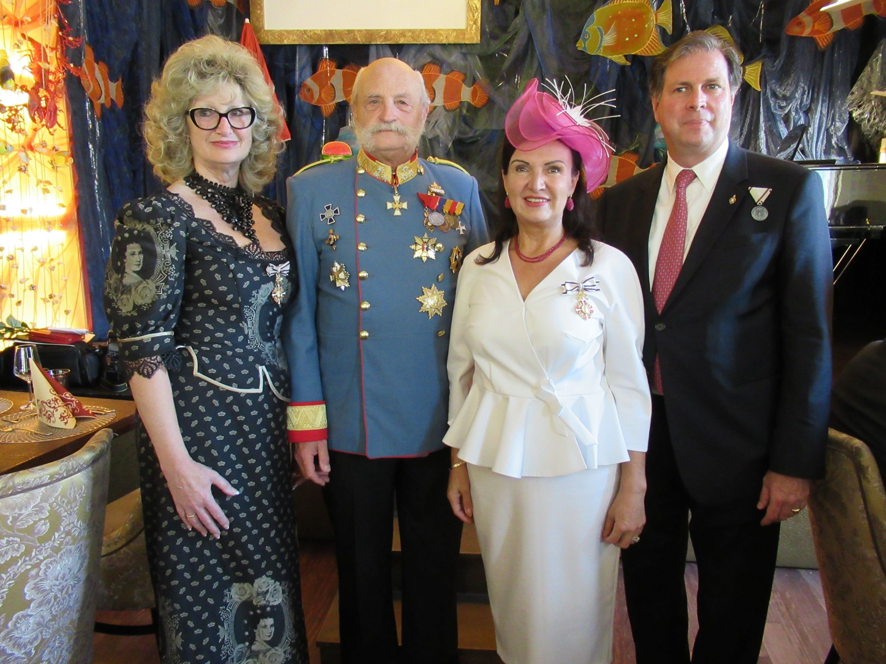 The Jares family with the Habsburg-Lothringen family