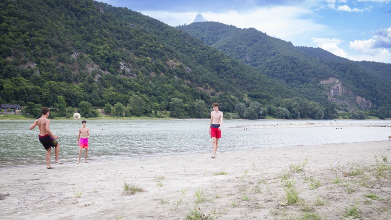 Danube beach Weißenkirchen, © Donau NÖ Tourismus GmbH_Barbara Elser
