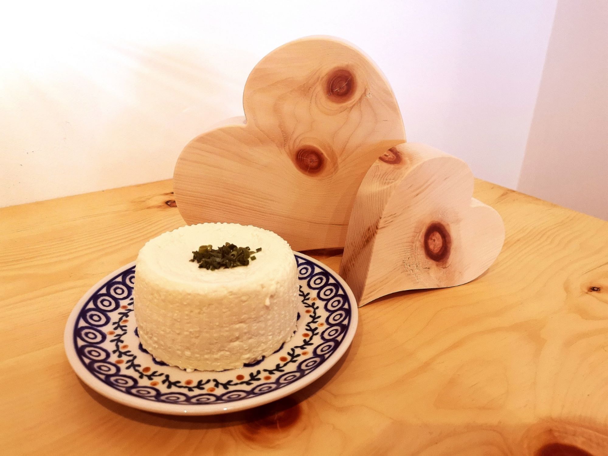 Home-made curd cheese