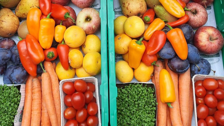 Fruit and vegetables in Gerda's organic store, &copy; Bergkirchner-Sch&ouml;berl