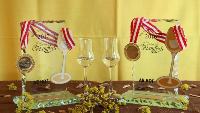 Fine brandies from the Harm family, &copy; Christine Harm