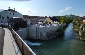 Viewing platform at the Scheibbs Ceramics Museum / Brandstatt hydroelectric power station / Heuberg Bridge, &copy; Stadtgemeinde Scheibbs