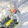 Tobogganing is great fun even for the little ones., © Carina Korntheuer
