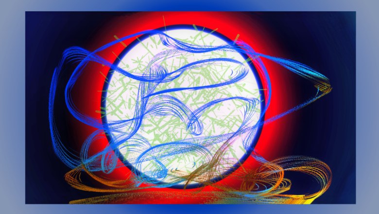 dynamic-pure-web-a-blue-green-red-ocher-circle, &copy; Gerald Frey 2022