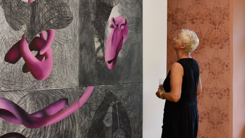 Exhibition view Manfred Schluderbacher, © Galerien Thayaland