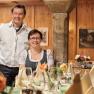 The owners of the Hotel Zum Schwarzen Bären, Martin and Erika Pritz, in their restaurant