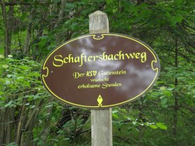 Schaftersbachweg-Wegweise, &copy; Karen Jesserer
