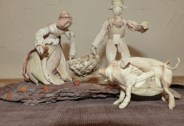 Kreativstube Annaberg, corn straw figures, © Josef Schachinger