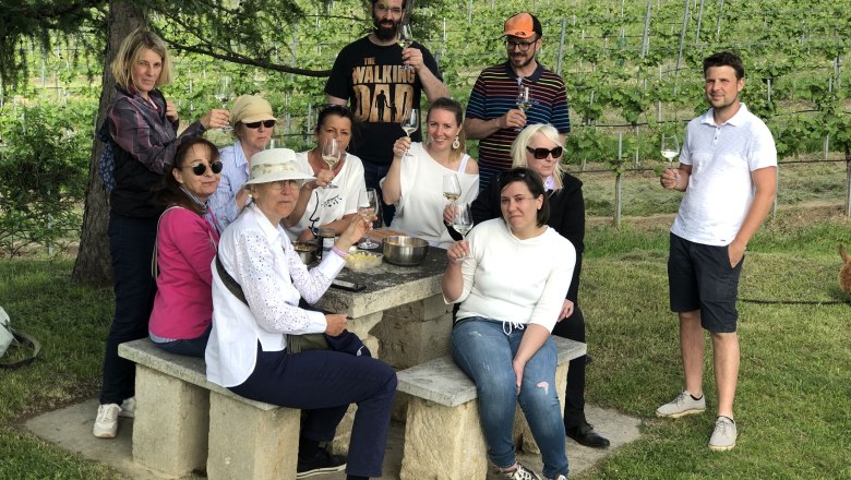 Wine experience hike with alpacas, &copy; Kamptal Alpakas, Herr Popp