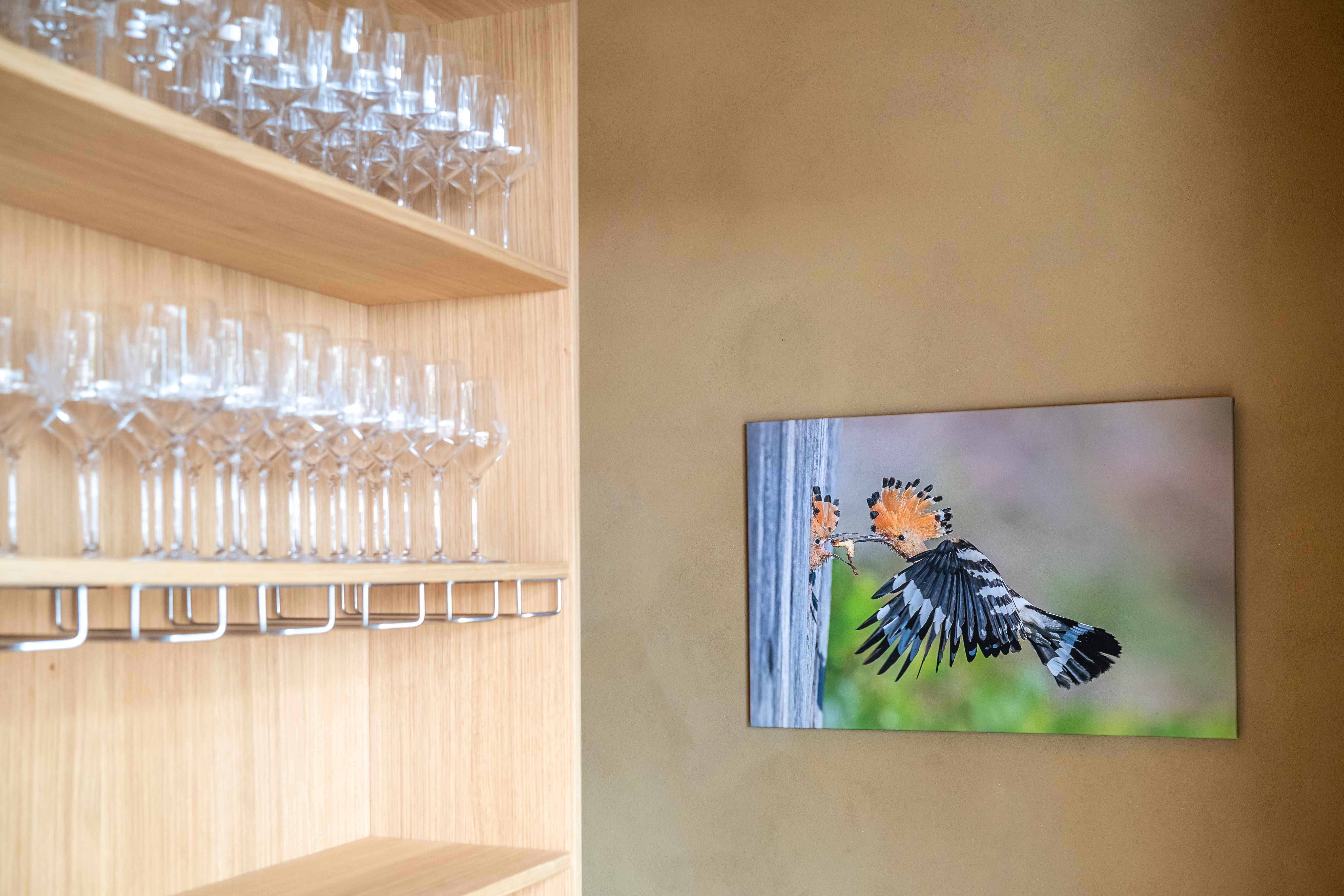 Tasting room with picture of the Wiedhopf