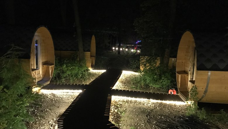 Sleeping barrels at night, &copy; Christoph Rahofer