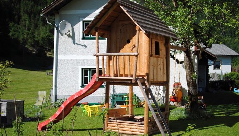 Vacation home Eva Deufl - Play tower with sandpit, &copy; Ferienhaus Eva Deufl