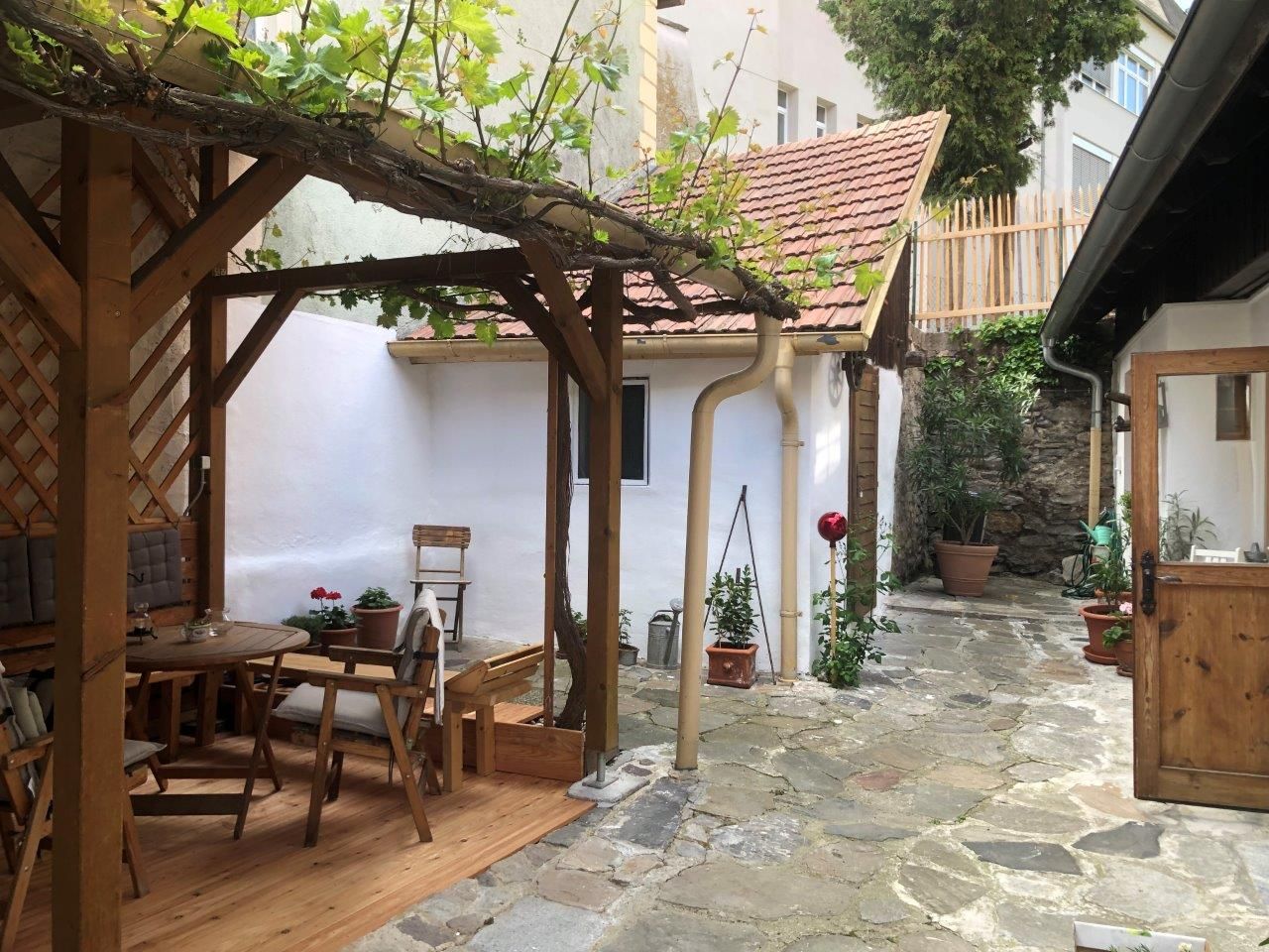 Romantic inner courtyard