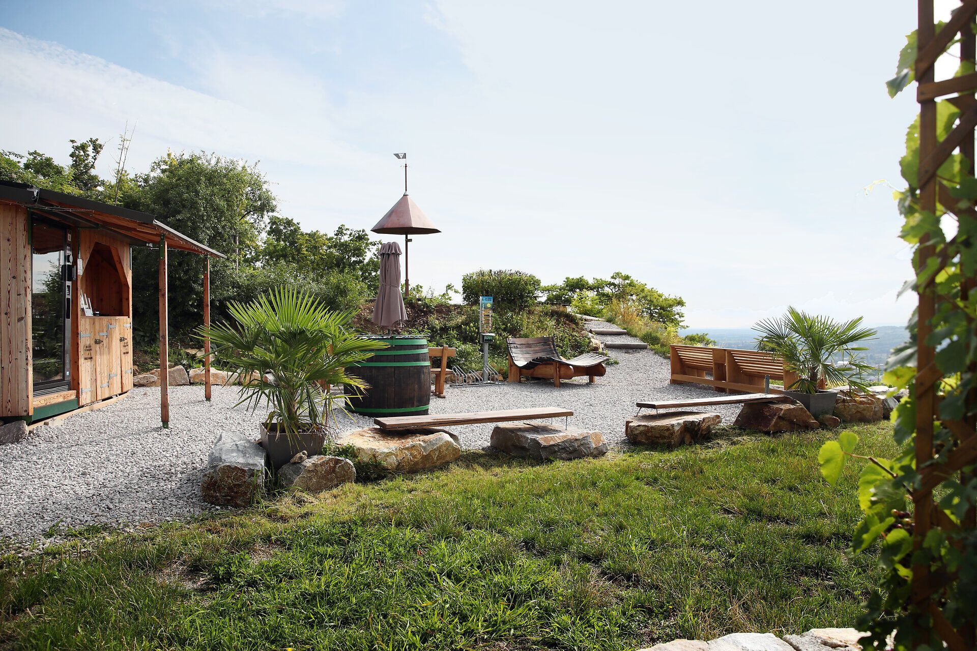 Rest area on the Parapluiberg