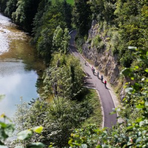 Cycling along the river Ybbs, © schwarz-koenig.at