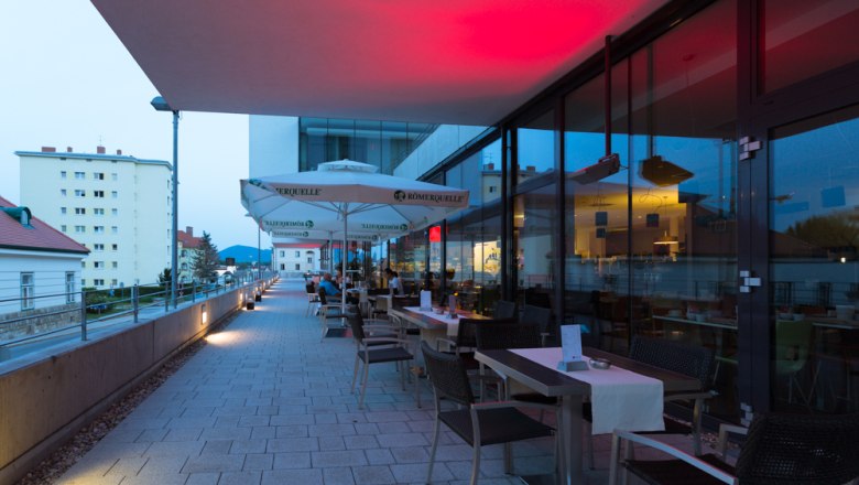 Terrasse, © arte Hotel Krems
