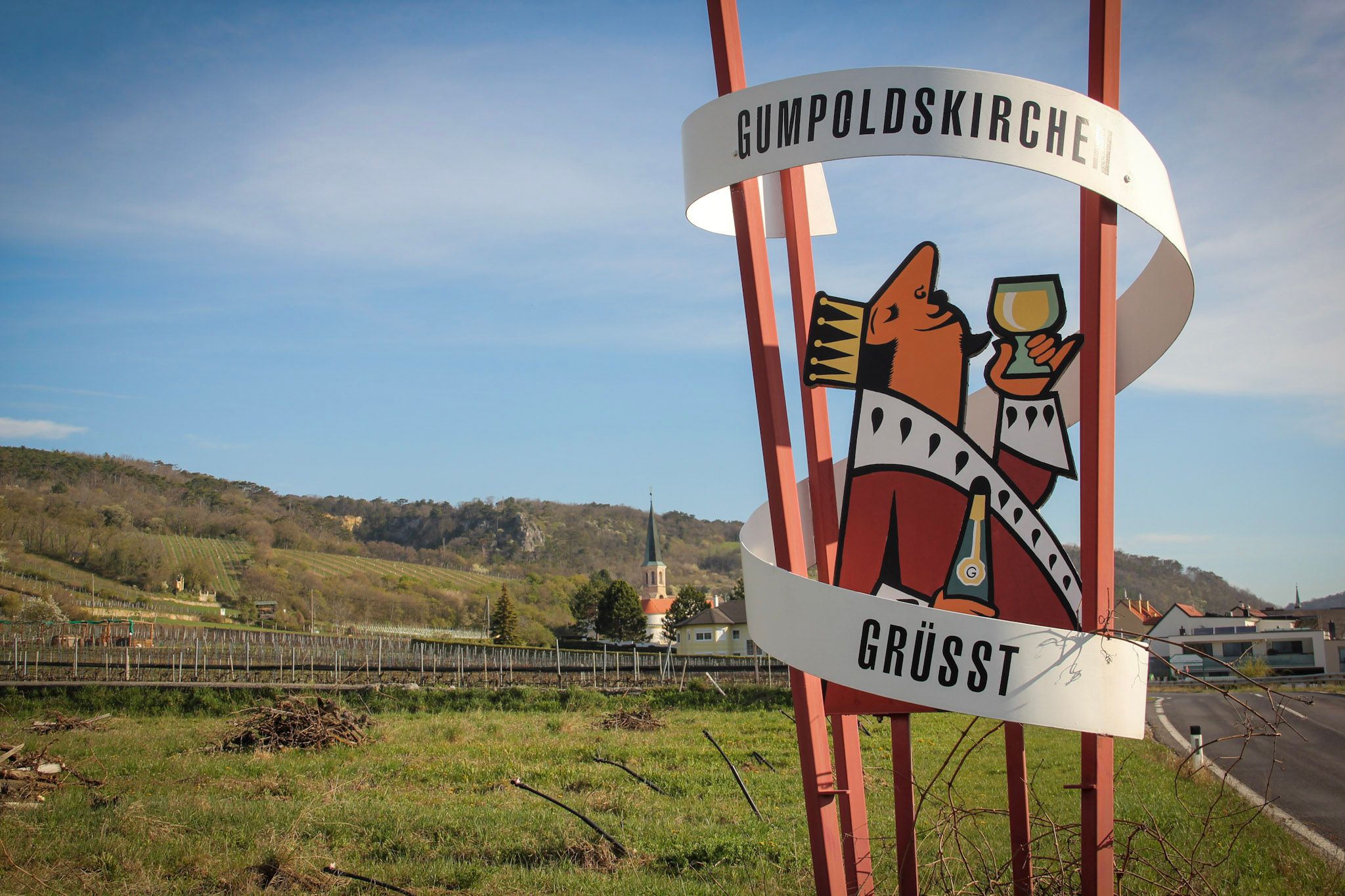 Gumpoldskirchen entrance from Baden