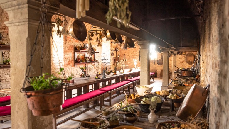 Game kitchen, Niederweiden Castle, Marchfeld, © Donau Niederösterreich, Robert Herbst