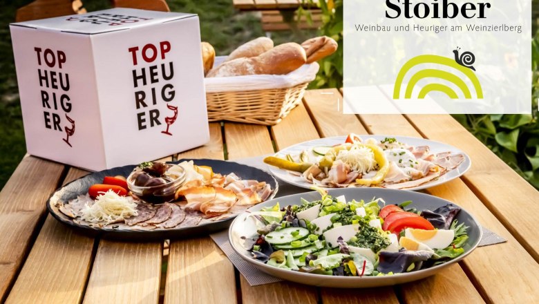 Heurigen snack landscape format, © Weinbau Stoiber