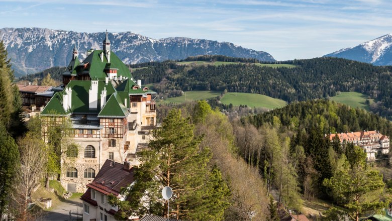 View of the Grandhotels at Semmering, © Wiener Alpen in Niederösterreich/ Franz Zwickl