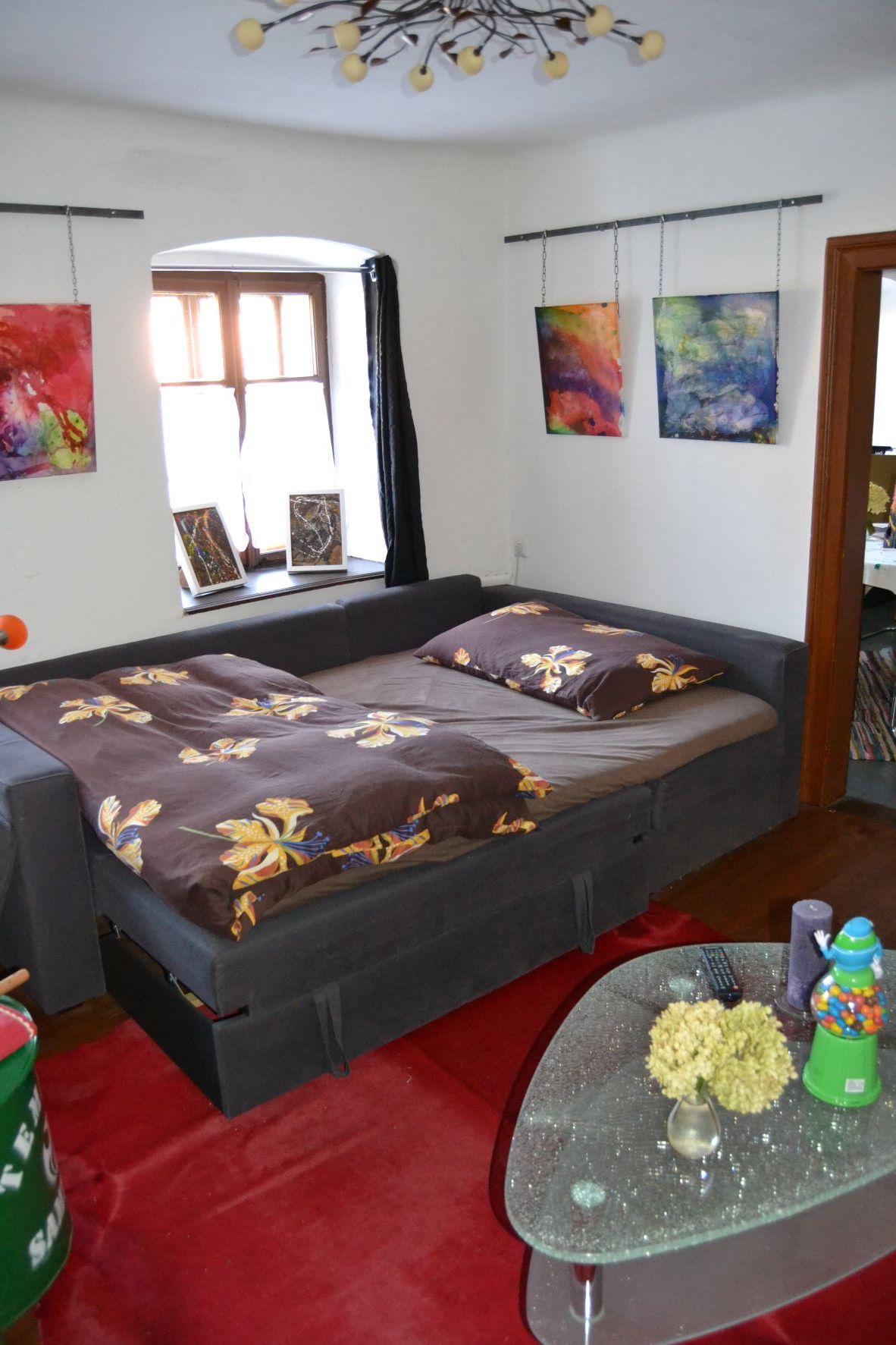 Sleeping area in the living room