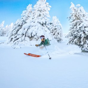 Skiing on fresh snow at Hochkar, © zivot s bambulkama