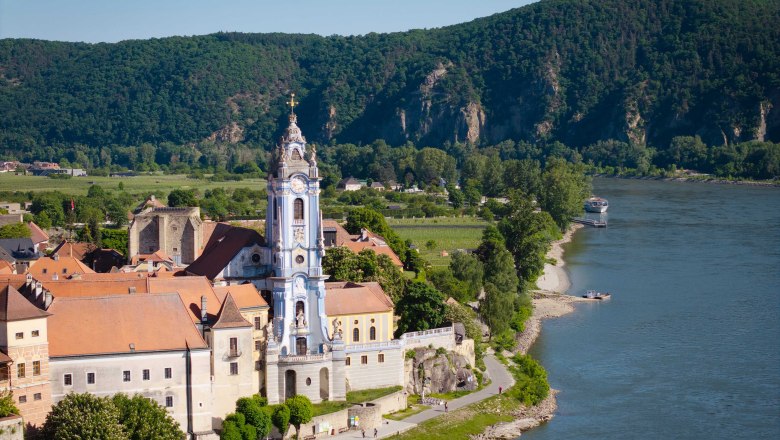 Dürnstein Abbey from a bird's eye view