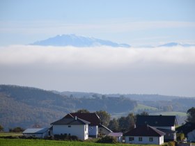 Alpenpanoramablick von St.Oswald aus: vom Schneeberg bis Dachstein, &copy; Gemeinde St. Oswald, Leo Baumberger