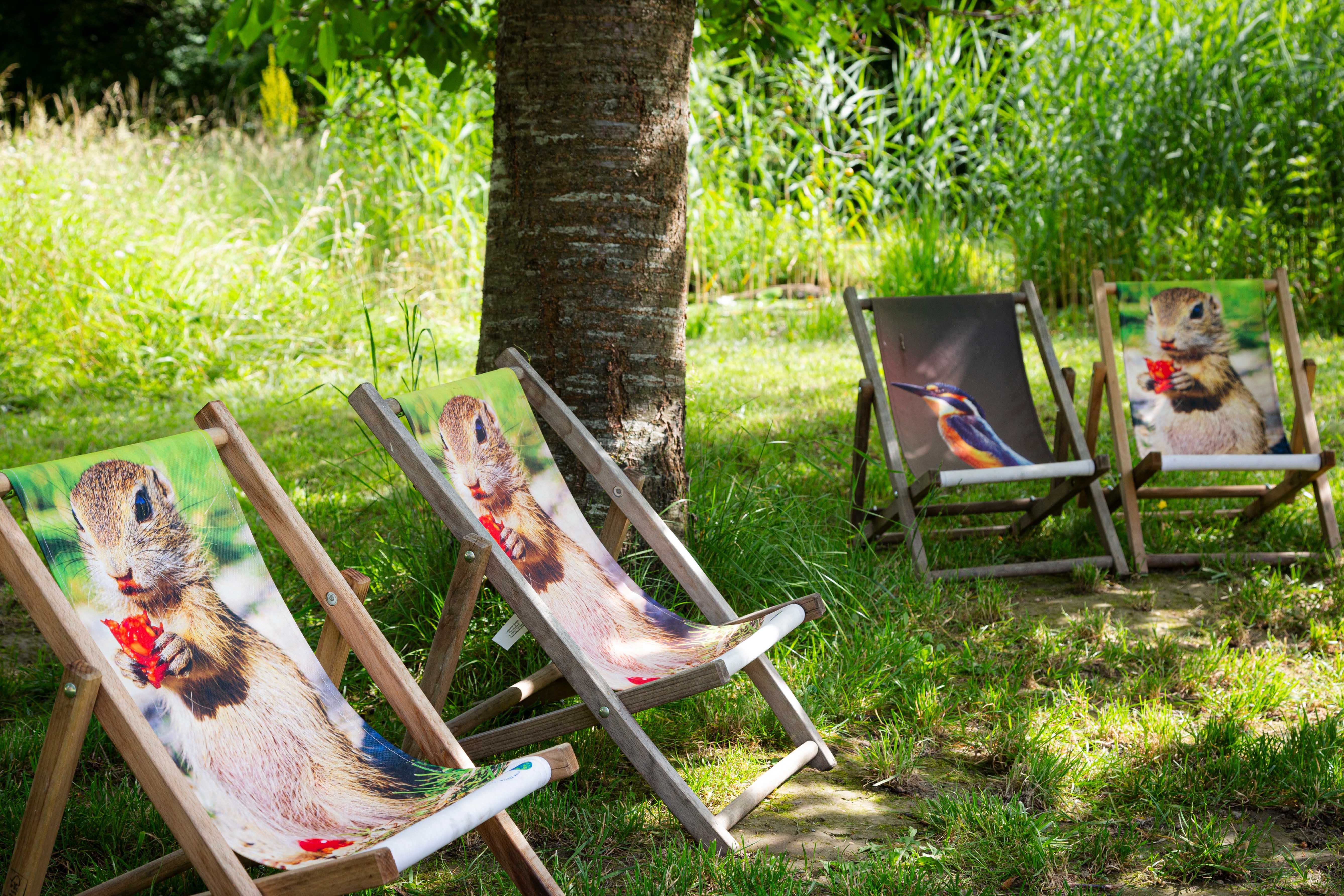 Seating with animal pattern