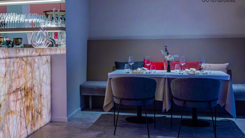 Restaurant inside set table