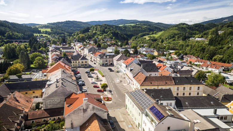 Blick auf Aspang Markt, © Wiener Alpen/ Franz Zwickl